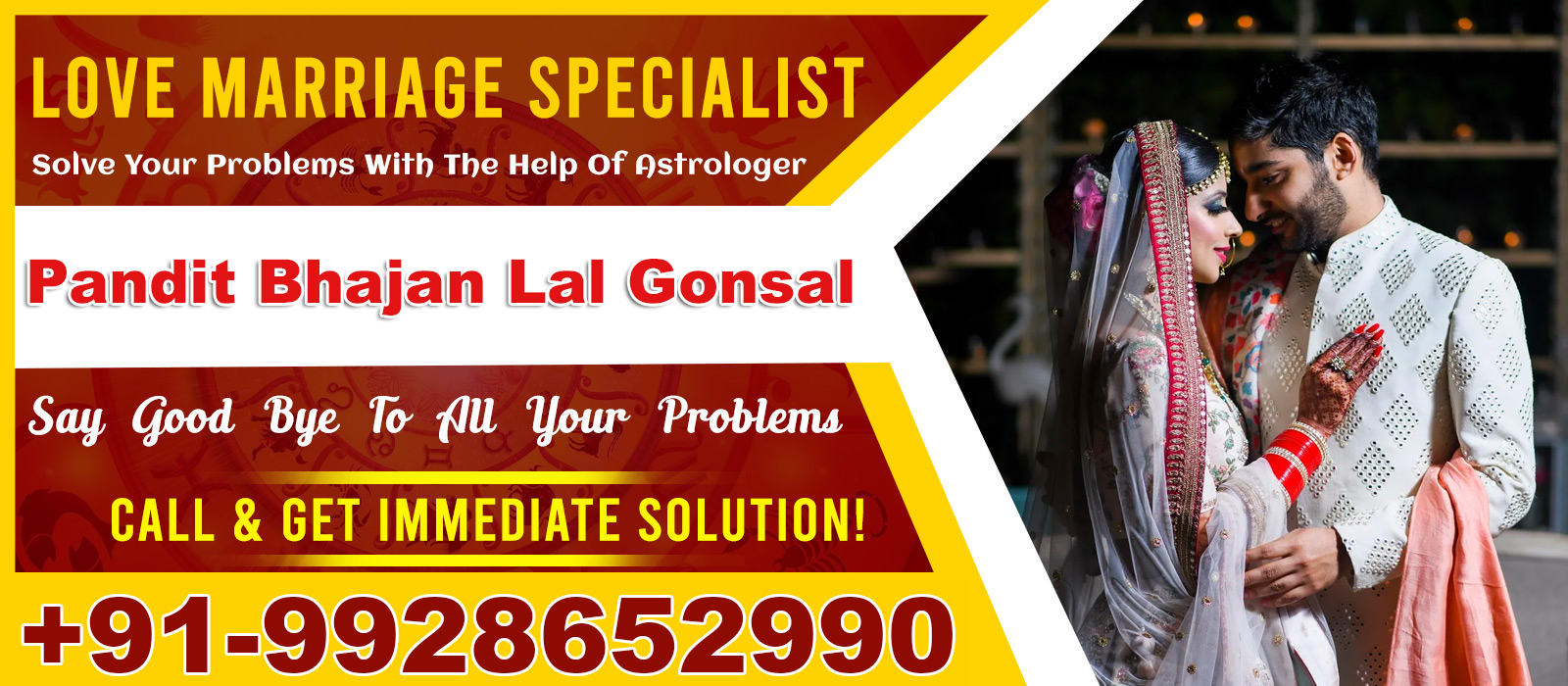  Astrologer Pandit Bhajan Lal Gonsal +91-9928652990